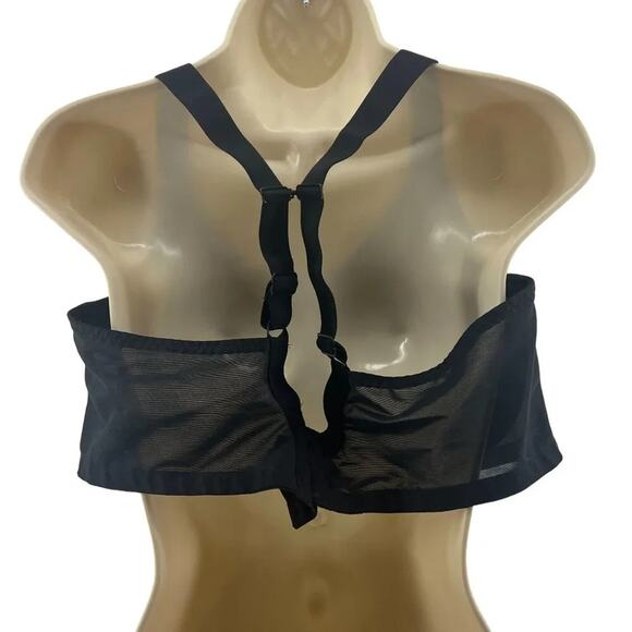 Elomi Energise Black Sports Bra Solid Black Womens Size 42DDD - Picture 5 of 6